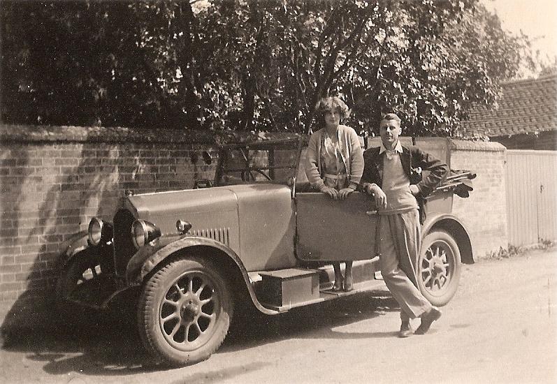 Freddie and Effie with Effie's car
