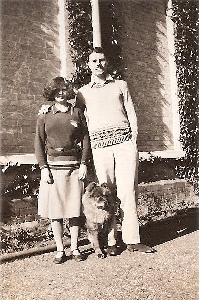 In 1930 with Pongo the Chow