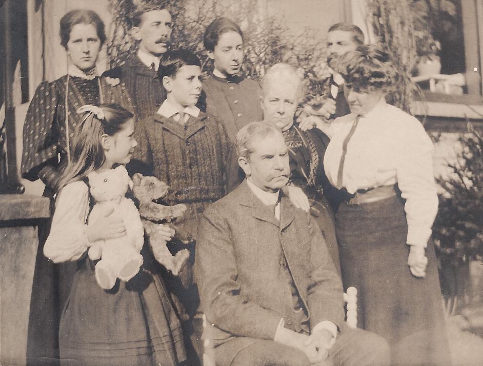 Adolphus with his family