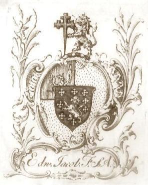 Edward's bookplate (Jacob MSS)