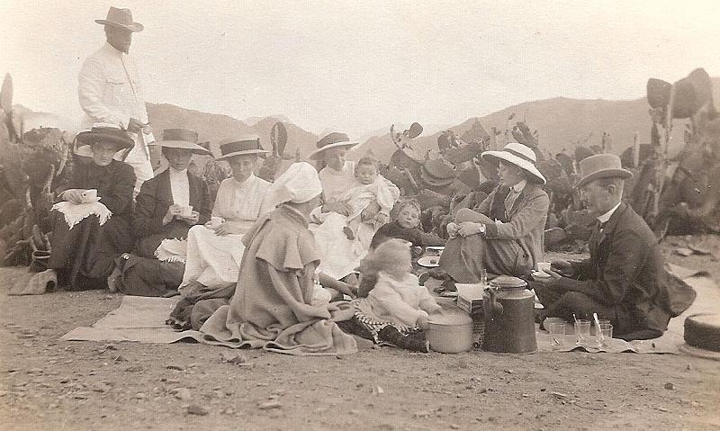 Picnic on the sands at Aden
