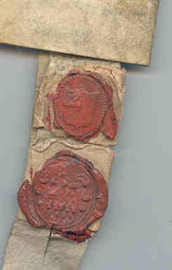 Seal on a deed (Jacob MSS)
