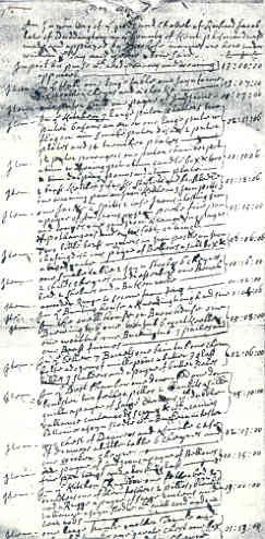 Part of inventory of Richard Jacob
